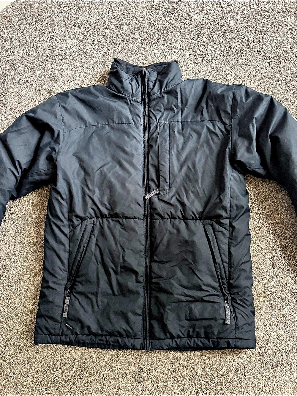 Columbia Men's Black Puffer Jacket Large Tall EUC